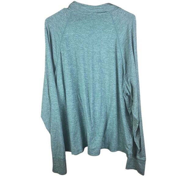 T.R. McTaggart Mens Green Heathered Off Grid 1/4 Zip Pullover Size 3XL - Picture 3 of 4